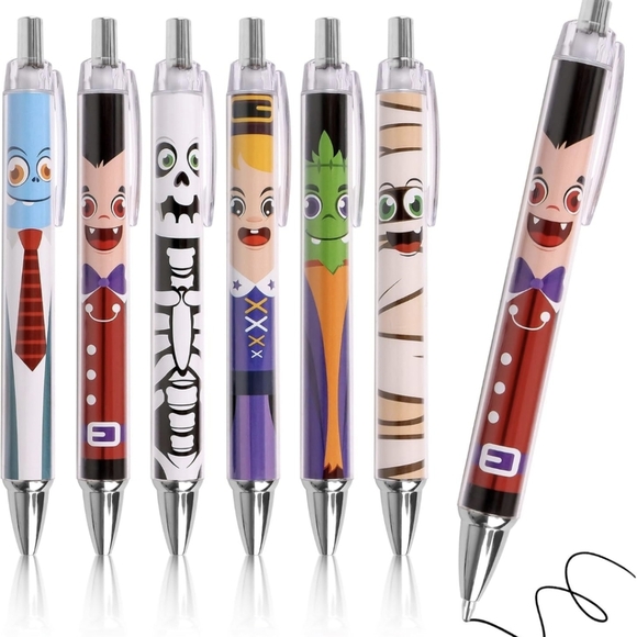 Colorful Character Pens Set - Picture 1 of 7